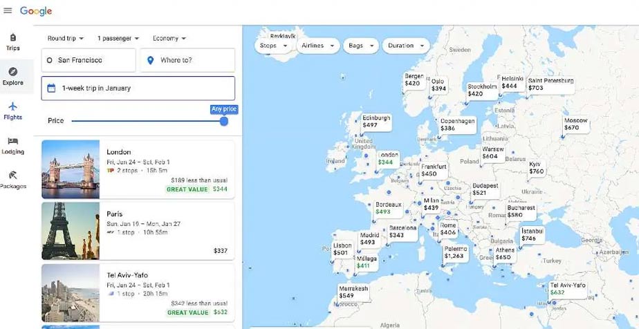 Lập kế hoạch du lịch
