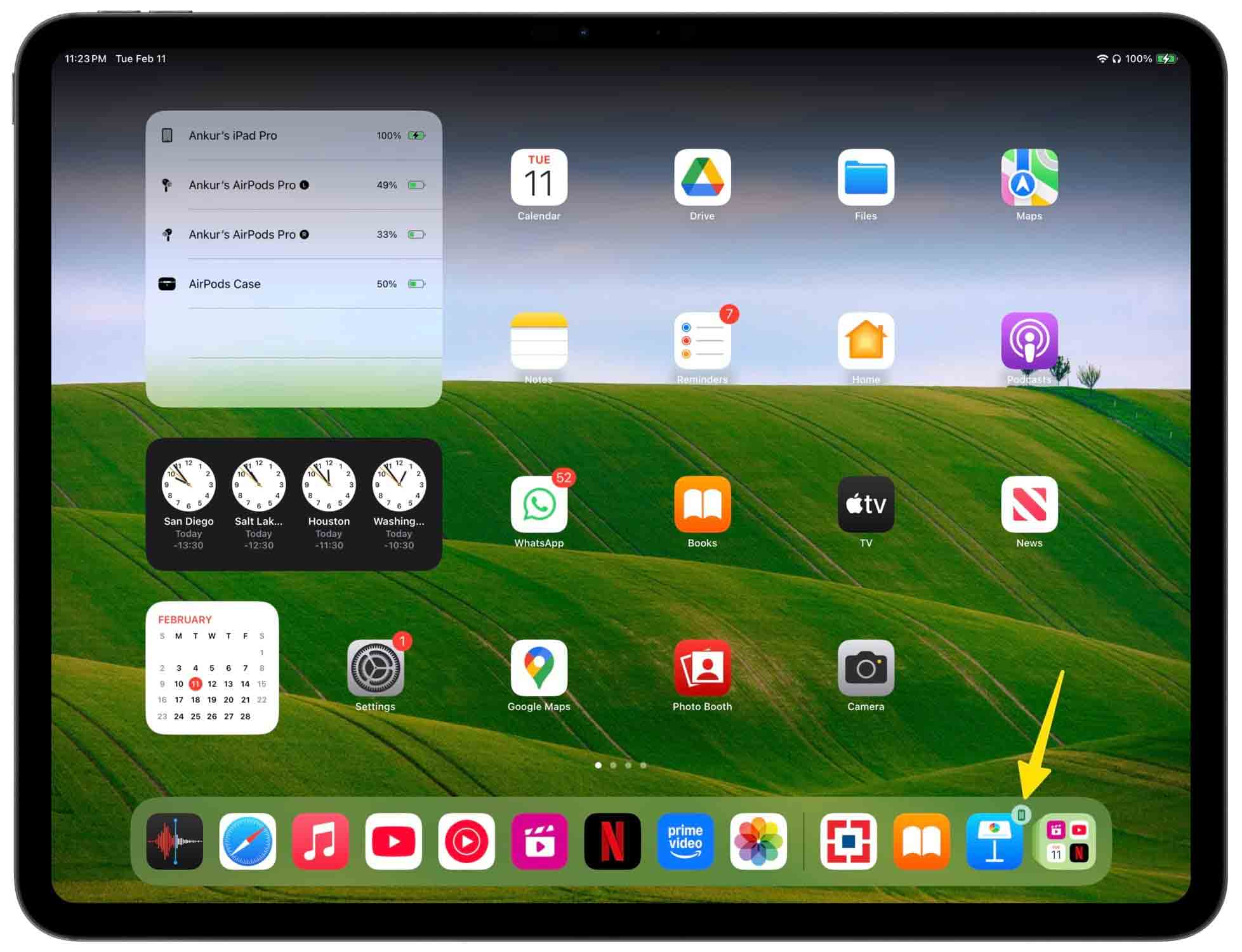 Liên kết thiết bị với iPad