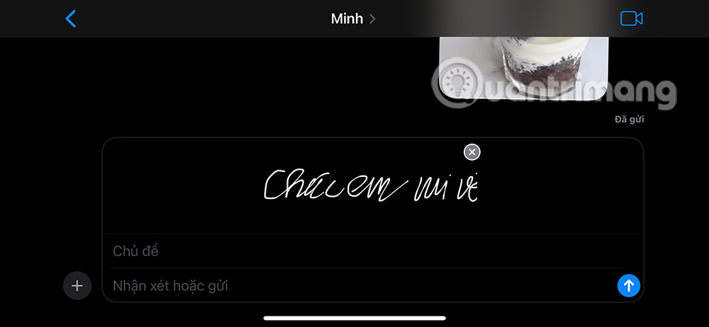 Gửi tin nhắn viết tay trên iPhone