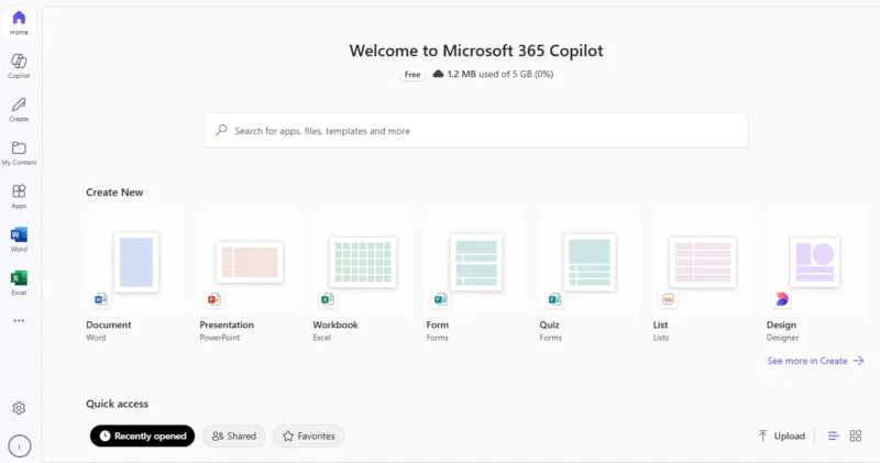 Giao diện người dùng Microsoft 365