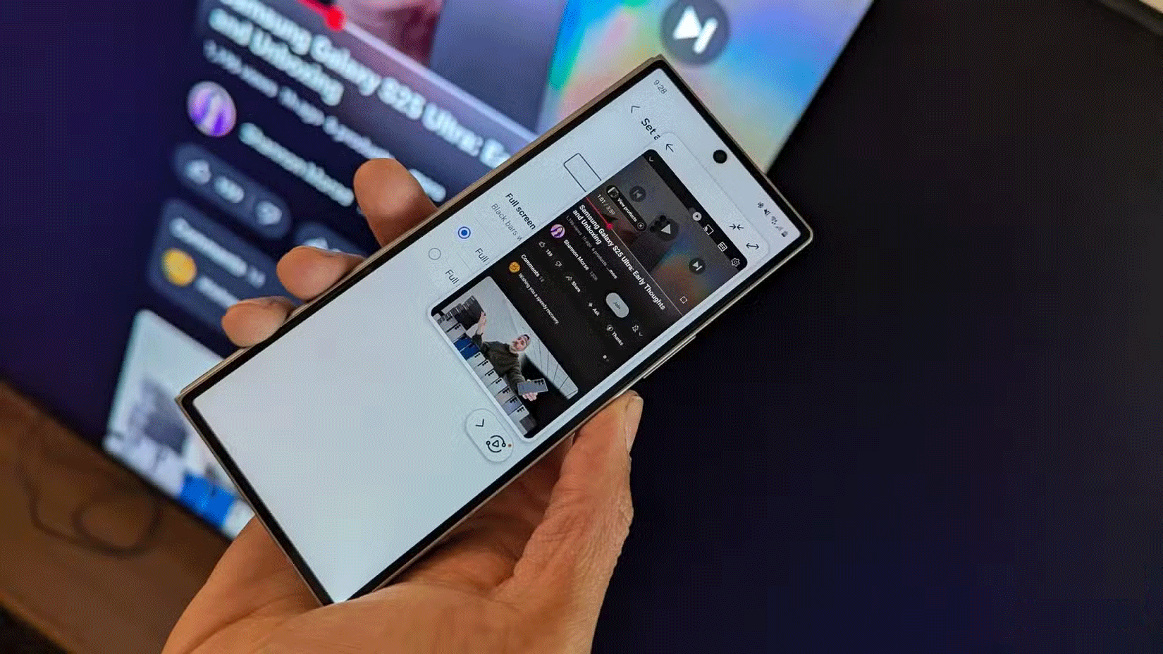 Màn hình điện thoại chiếu lên TV bằng Samsung Tap View.
