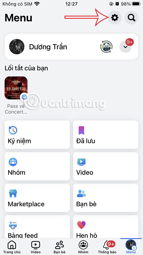 Cài đặt Facebook
