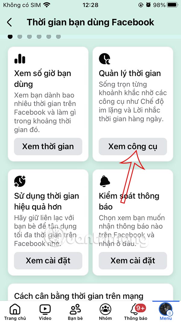 Quản lý thời gian trên Facebook