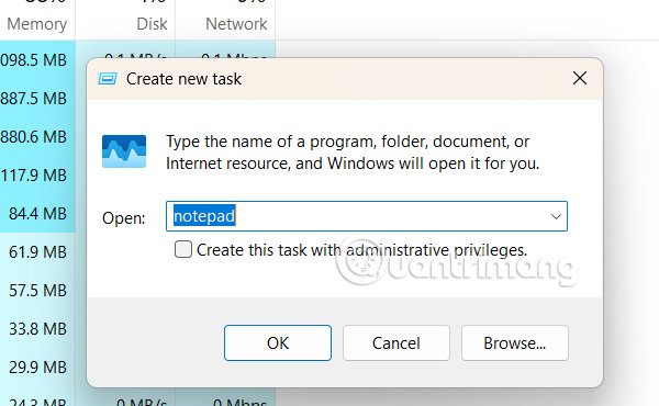 Trình chạy task mới