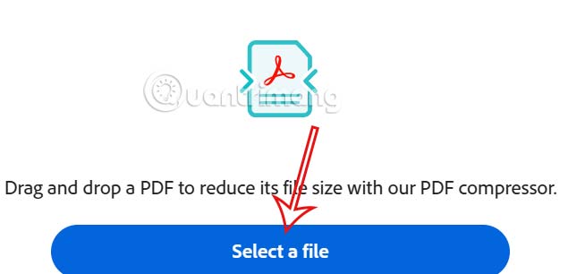 Tải file PDF lên Adobe Acrobat