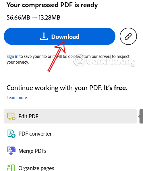 Tải file PDF trên Adobe Acrobat