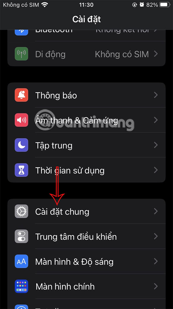 Cài đặt chung