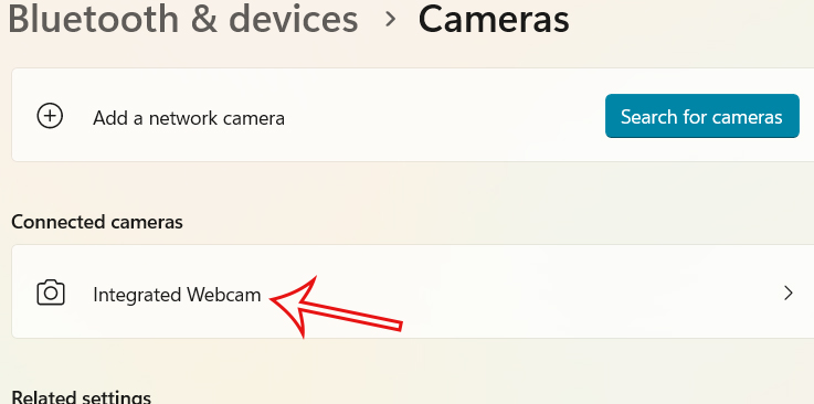 Chỉnh camera trên Windows 11