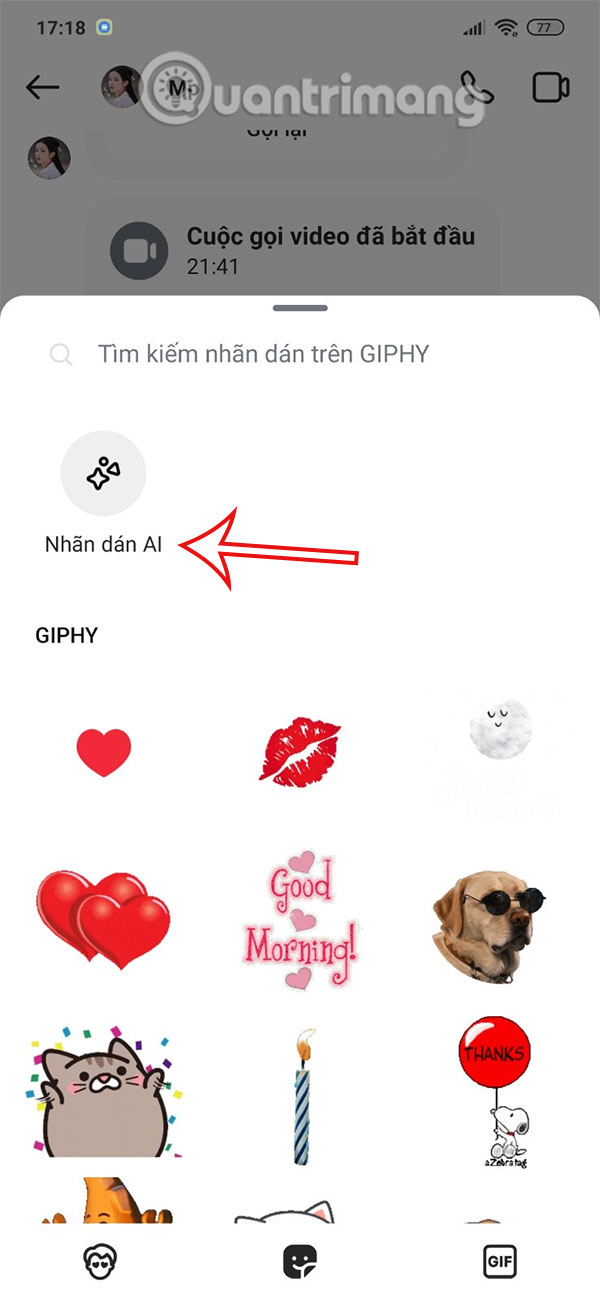Nhãn dán AI Instagram
