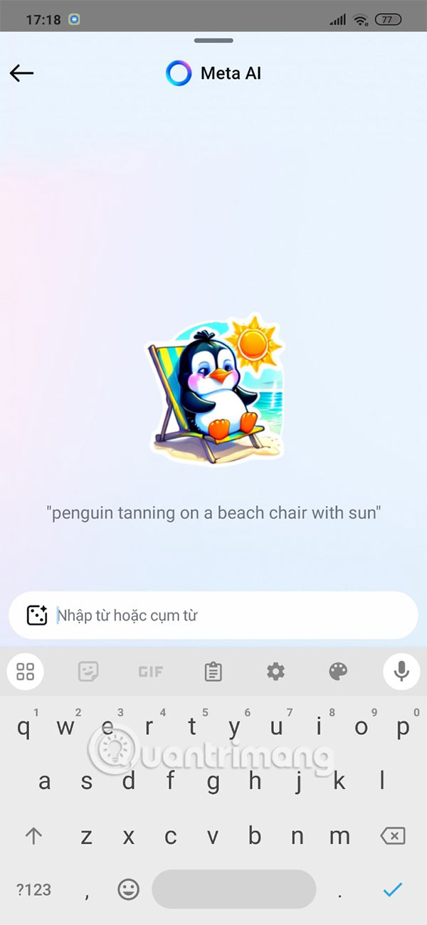 Nhập mô tả sticker AI