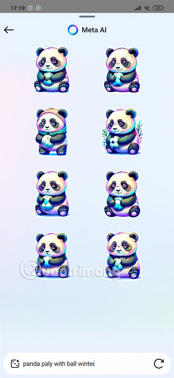 Sticker AI trên Instagram