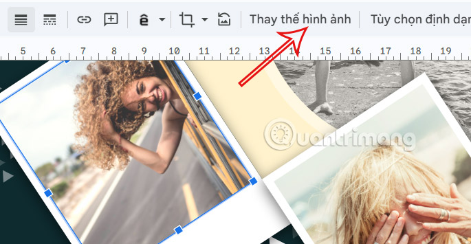 Thay thế ảnh trong mẫu Google Slides