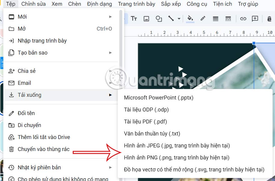 Tạo vision board trên Google Slides