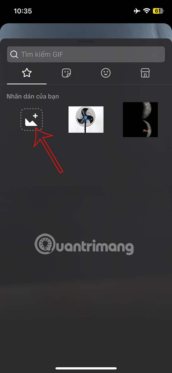 Tạo sticker trong TikTok