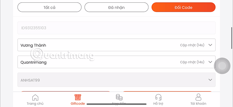 giftcode trấn ma khúc mobile