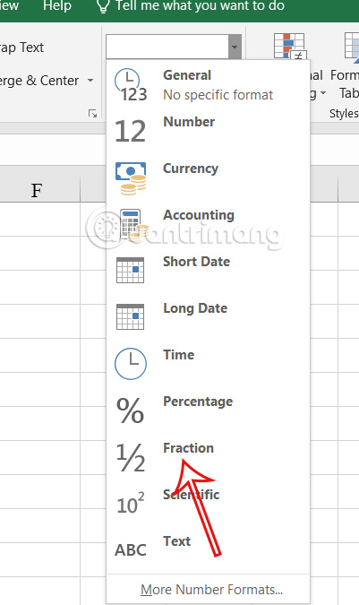 Chỉnh định dạng thập phân trong Excel 