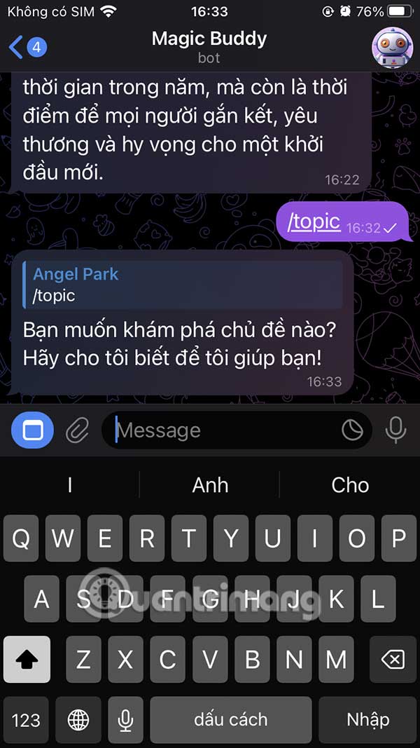 Lệnh thoại với MagicBuddy