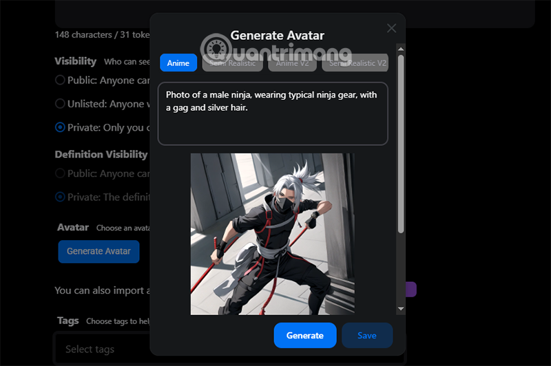 tạo chatbot