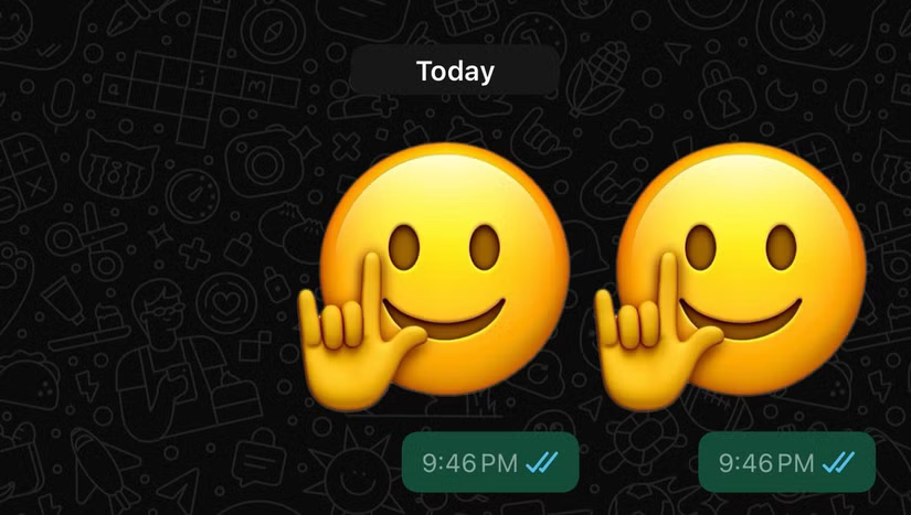Gửi Genmoji dưới dạng sticker trên WhatsApp