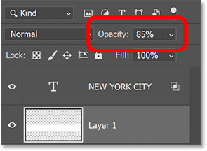 Tăng độ mờ của layer.