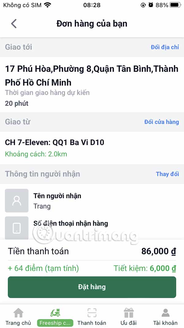 Cửa hàng giao trên 7-Eleven