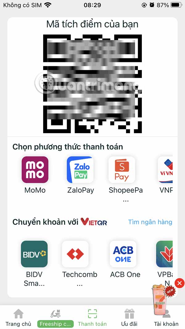 Mã tích điểm trên 7-Eleven