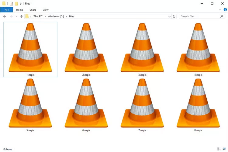 File MPLS trong Windows 10 mở bằng VLC
