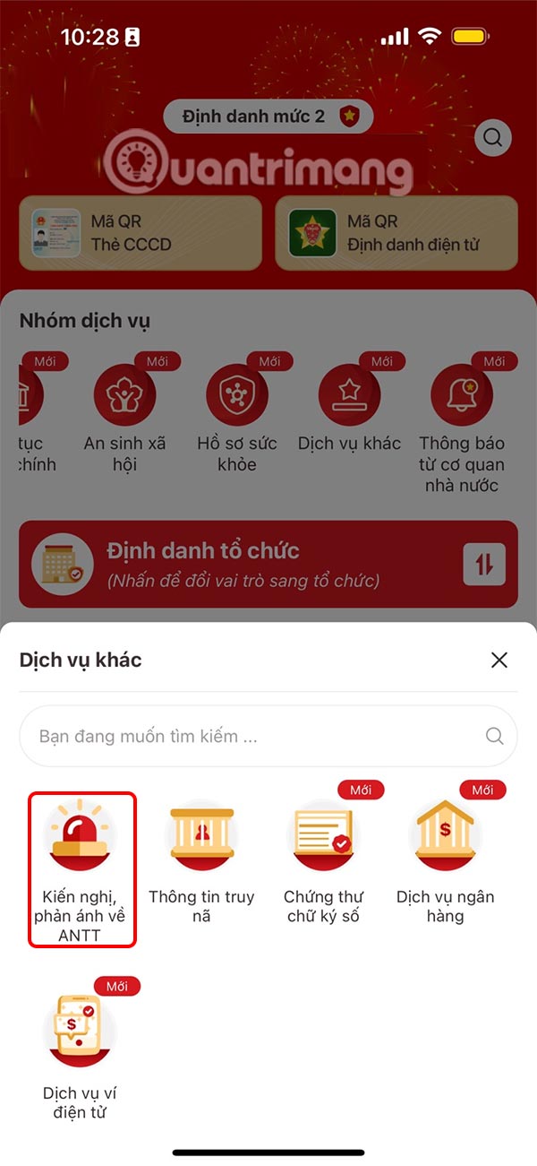 Phản ánh ANTT