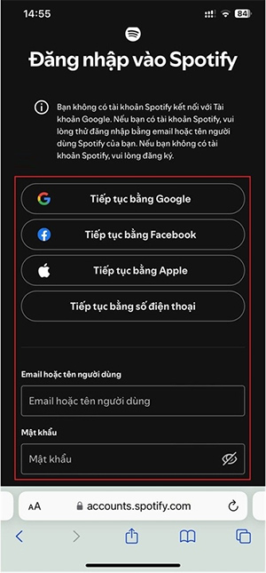 Đăng ký dùng Spotify Premium Student