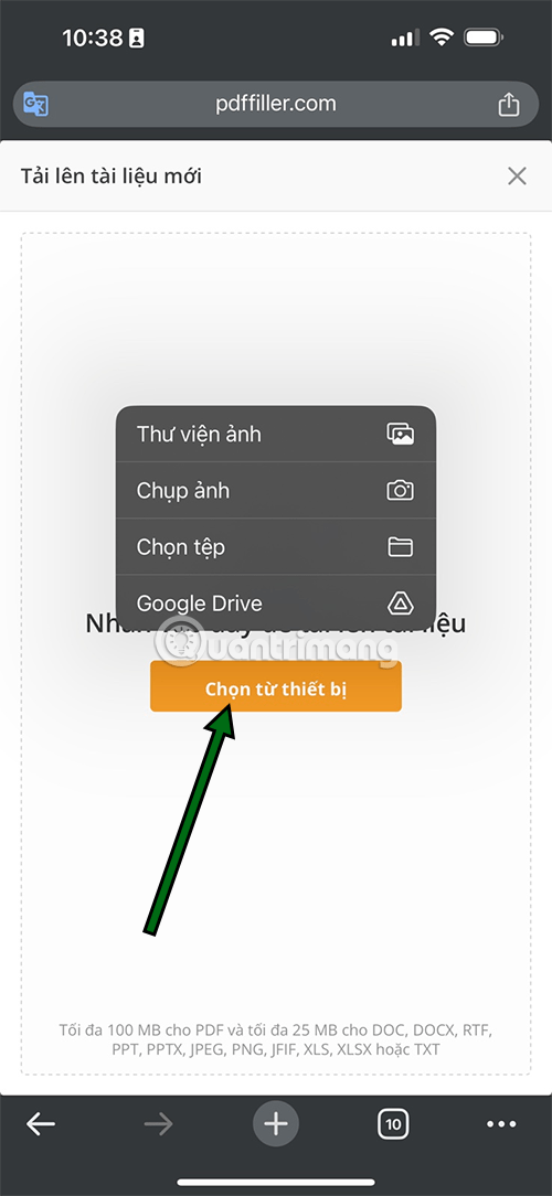 đổi pdf thành word
