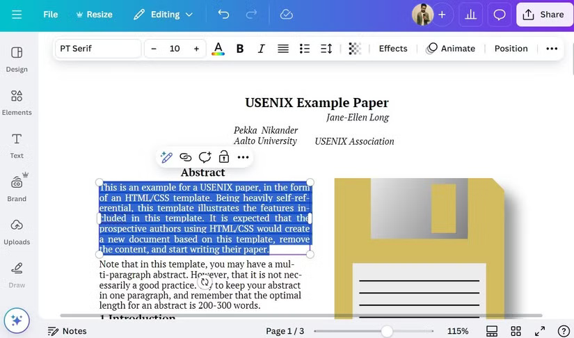 Chỉnh sửa file PDF trong ứng dụng desktop Canva