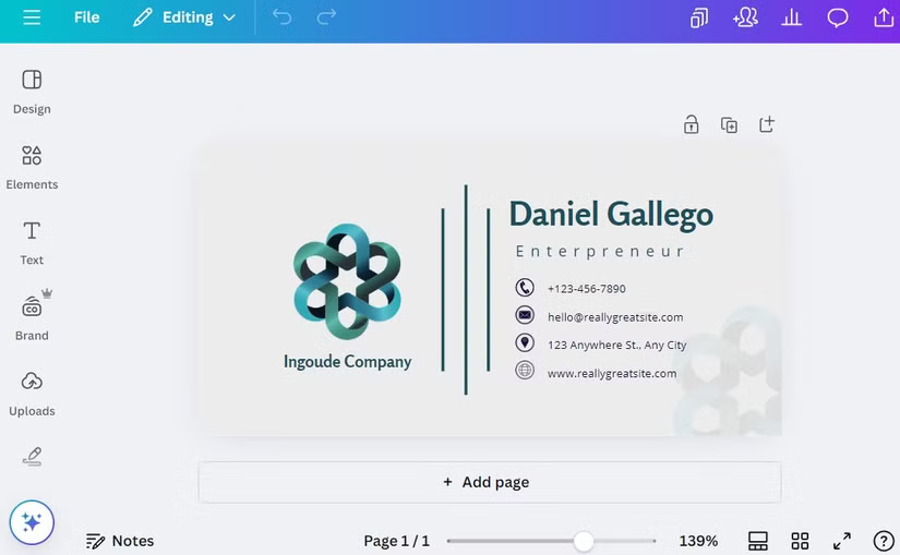 Chữ ký email trong ứng dụng desktop Canva