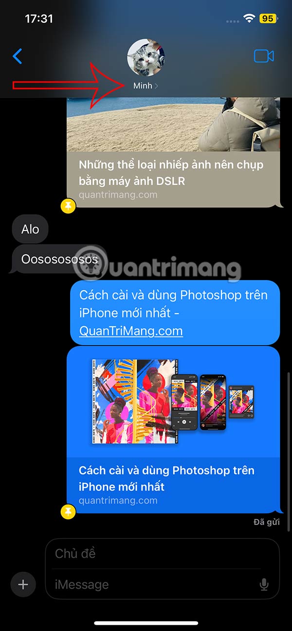 Tin nhắn trên iPhone