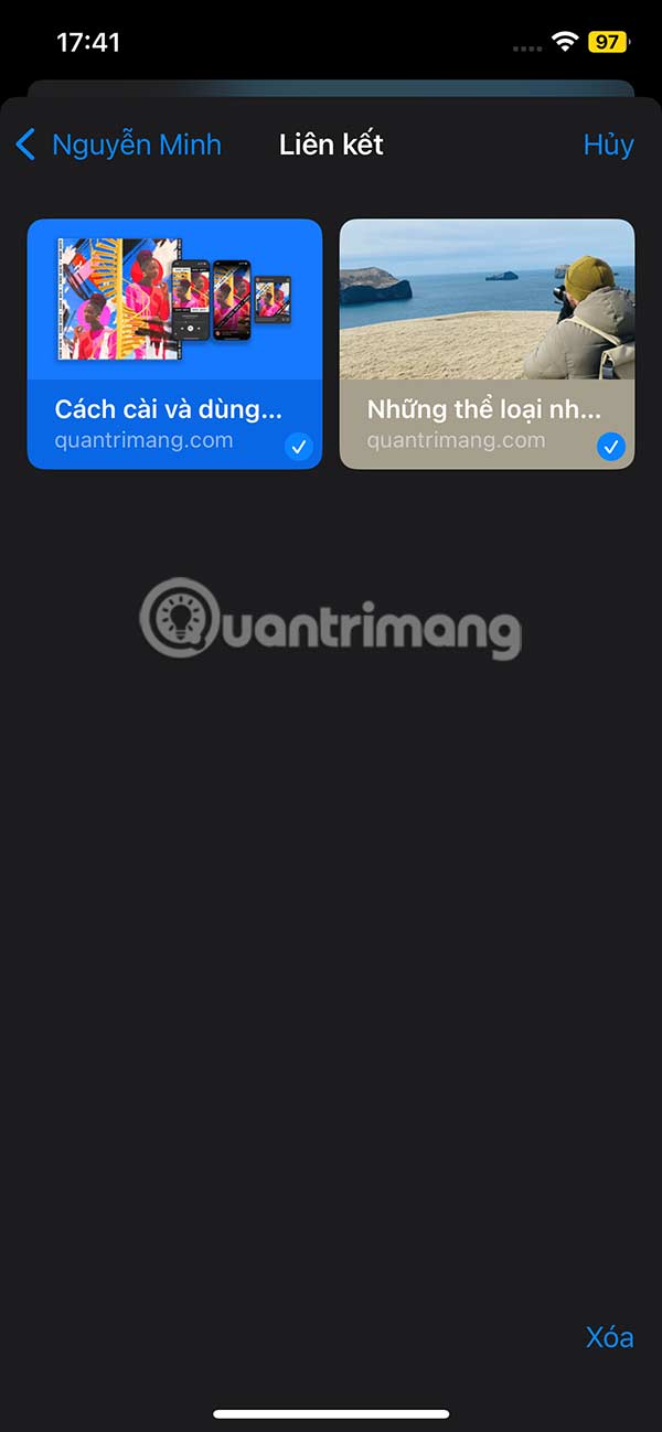 Tùy chỉnh file đính kèm tin nhắn
