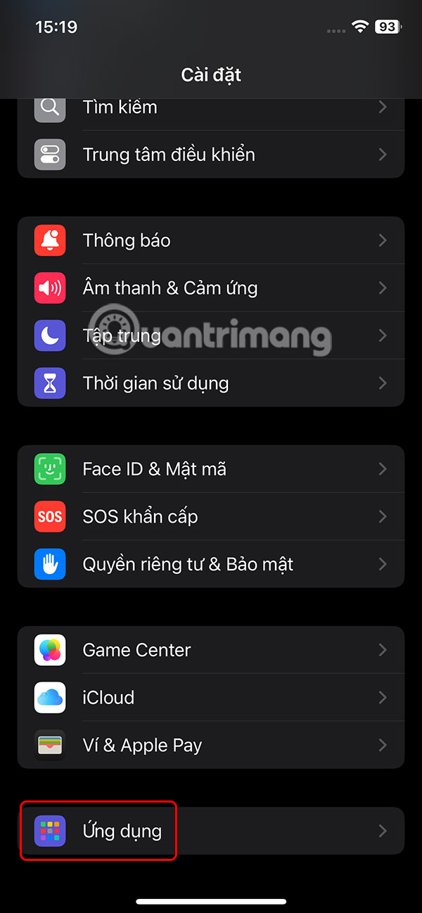 Ứng dụng trên iPhone