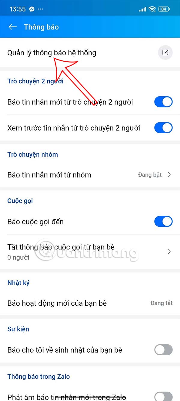 Quản lý âm thanh hệ thống