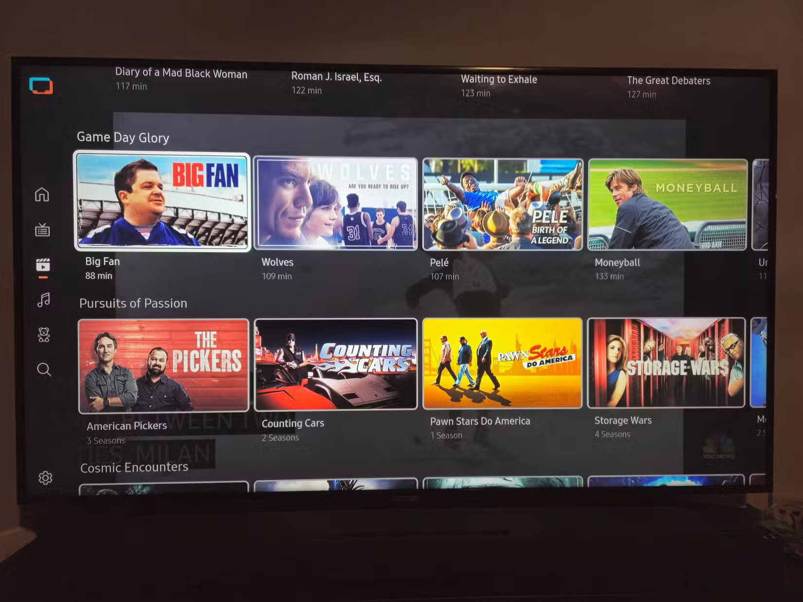 Danh mục Samsung TV Plus trên TV Samsung
