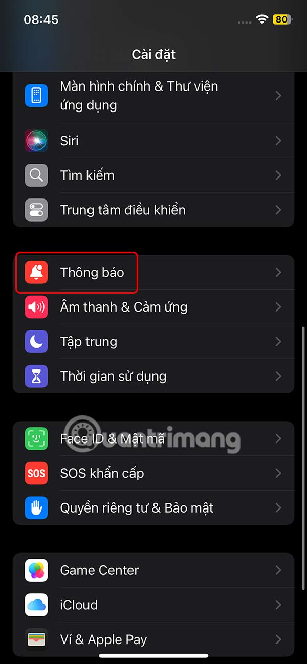 Chỉnh Thông báo trên iPhone 