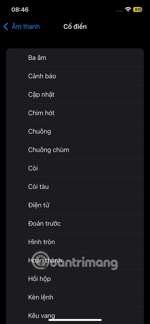 Thay đổi âm báo tin nhắn iPhone