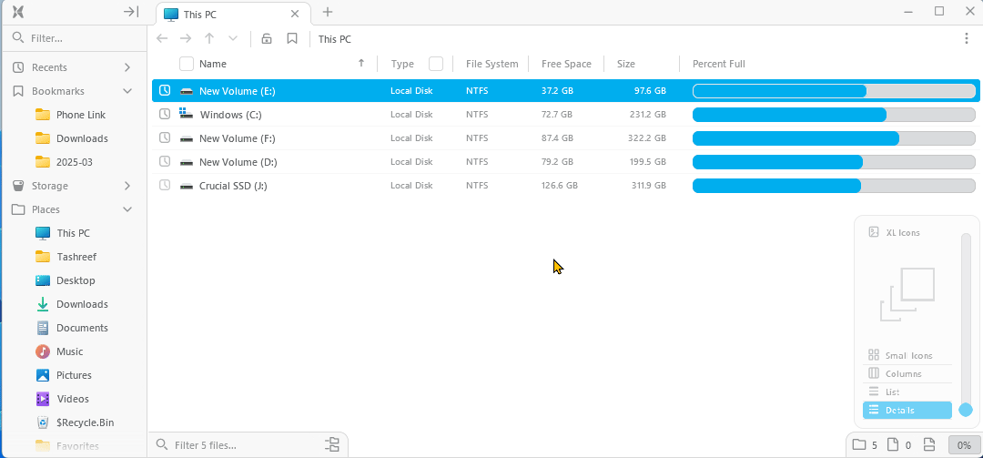 Các tính năng của File Filot Panels trên Windows 11