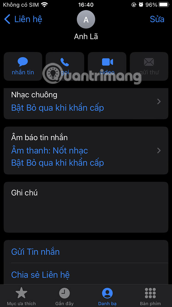 Nhận cuộc gọi chế độ im lặng iPhone