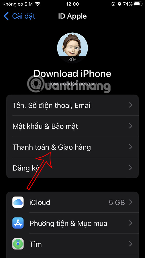 Thanh toán & Giao hàng