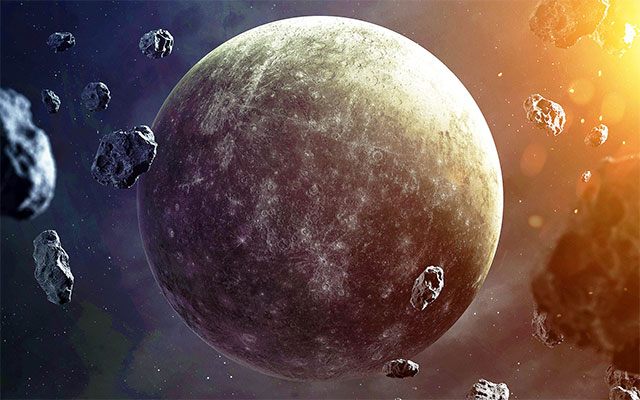 Bề mặt Sao Thủy đầy các hố va chạm khổng lồ