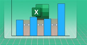 Cách chỉnh khoảng cách giữa thanh và cột trong biểu đồ Excel