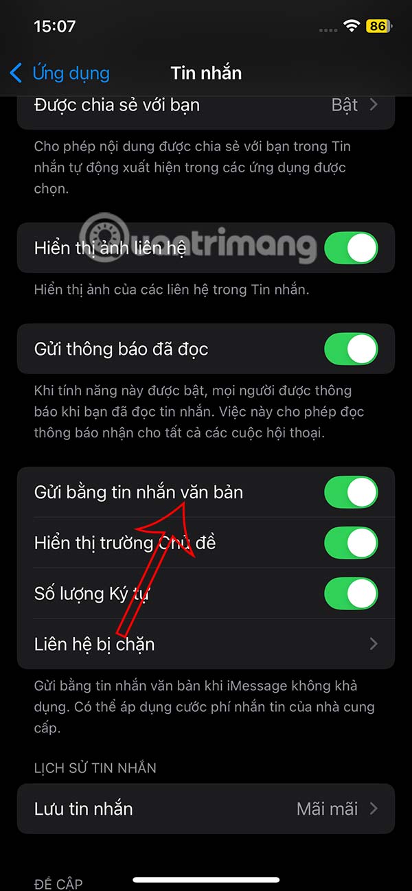 Gửi tin nhắn bằng văn bản trên iPhone