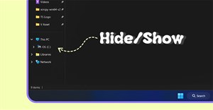 Hướng dẫn ẩn ngăn điều hướng File Explorer Windows 11
