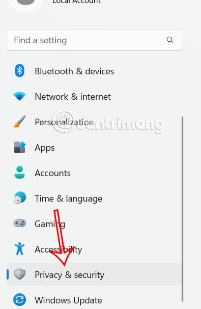 Privacy & Security Windows 11