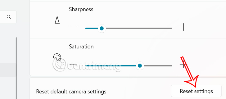 Reset Settings Cameras Windows 11