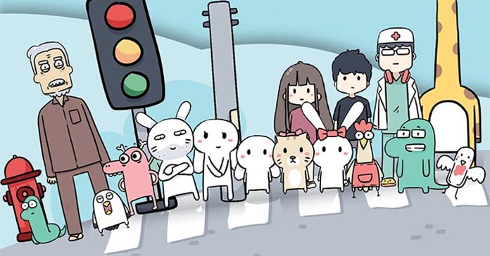 Hướng dẫn tải sticker Thỏ 7 Màu trên Messenger