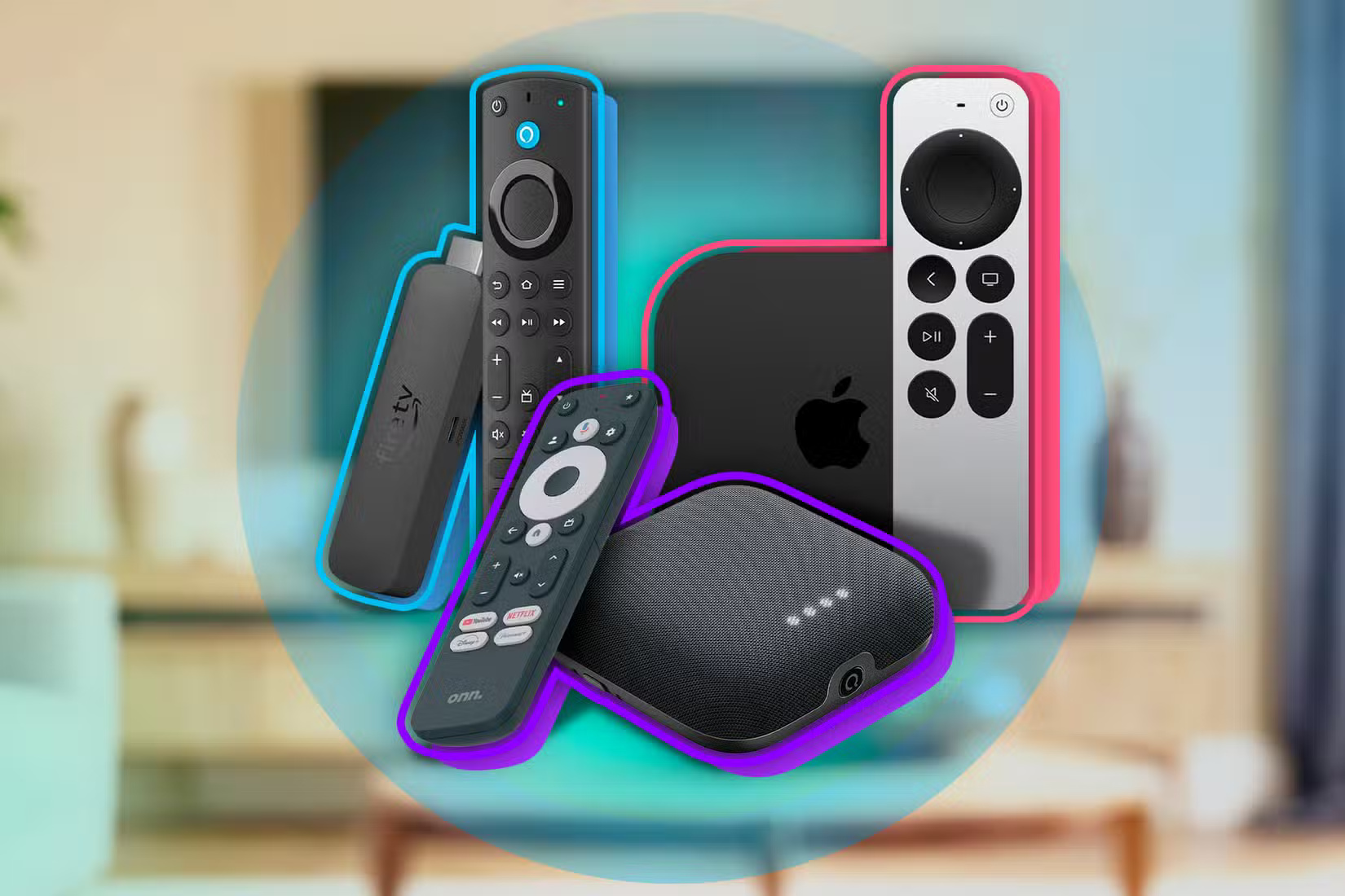 Một số thiết bị stream trong phòng khách